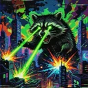 A CRAZY RACCOON logo